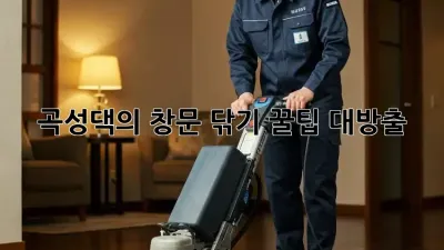 ✨ 곡성댁의 창문 닦기 꿀팁 대방출! ☀️